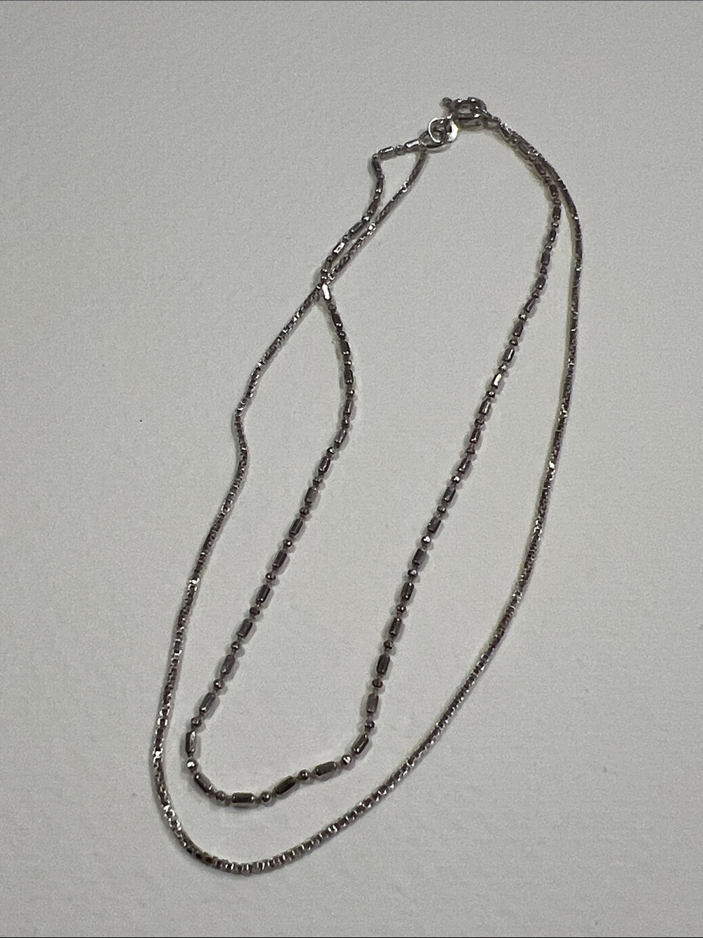 Sterling Silver Double Strand Women's Anklet